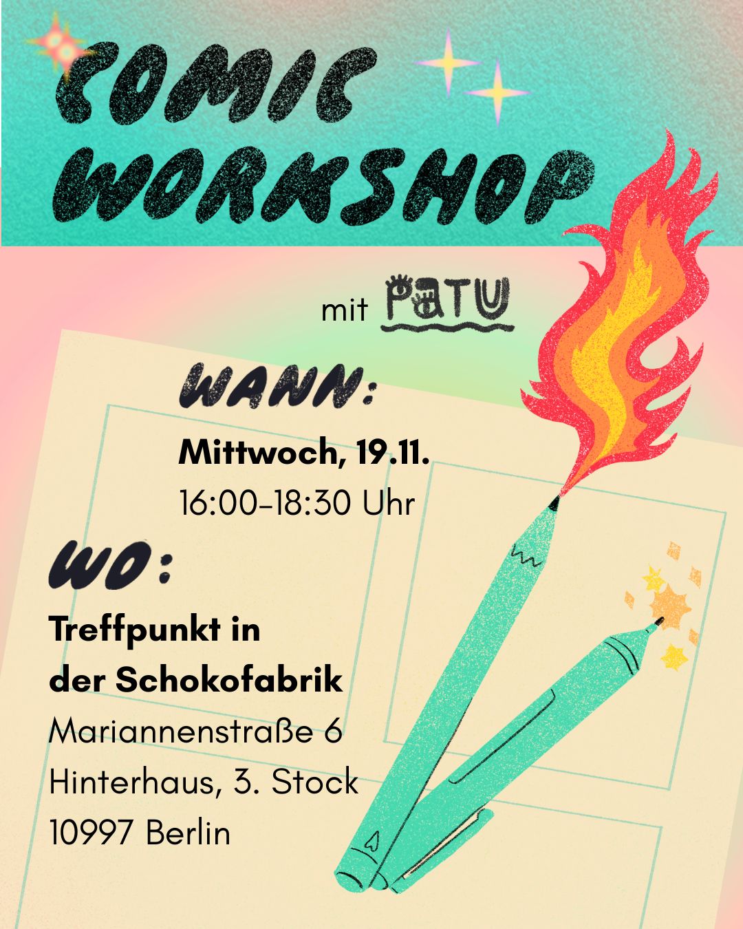 Comic Workshop Treffpunkt 19 11 2025
